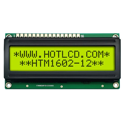 Mô-đun LCD ký tự trung bình 16x2 Màu vàng xanh HTM1602-12