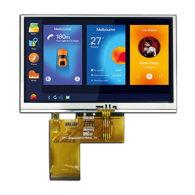 Màn hình LCD điện trở 3,3V 4,3 inch, 800x480 LCD TFT 4,3 inch TFT-H043A10SVIST5R40