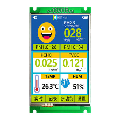 Màn hình LCD 3,5 inch 320X480 UART RS232 Cảm ứng điện trở 200cd/m2