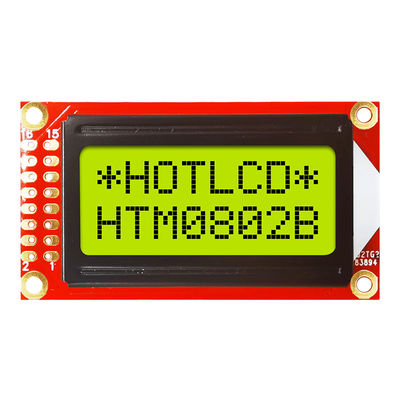Màn hình LCD ký tự STN 8X2 tùy chỉnh Màu vàng xanh 16PIN COB tiêu chuẩn