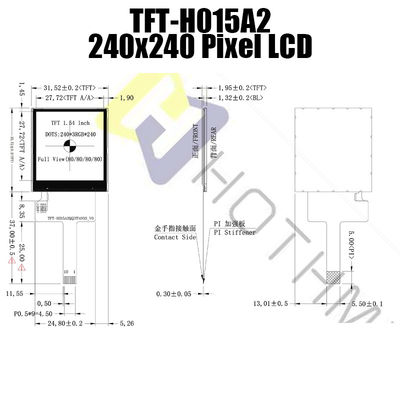 Màn hình LCD SPI Tft 1,54 inch Mô-đun Lcd Ips 240x240 St7789 Màn hình công nghiệp