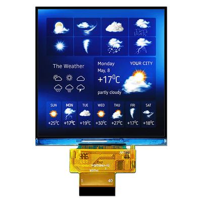 Màn hình LCD TFT vuông 4 inch 480x480 Dots Ánh sáng mặt trời có thể đọc được SPI RGB ST7701S