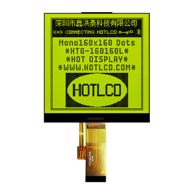 Mô-đun LCD COG vuông 160X160 Hiển thị FSTN với đèn nền trắng bên HTG160160L