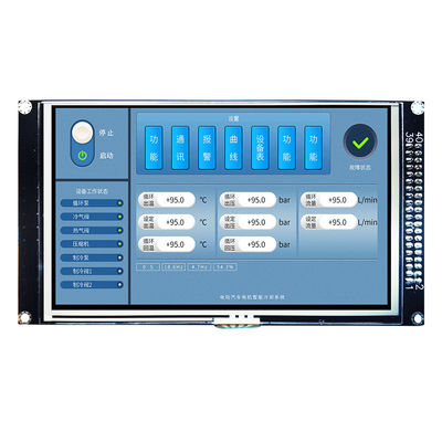Bảng điều khiển mô-đun TFT điện trở IPS 5.0 inch 800x480 với bảng điều khiển LCD