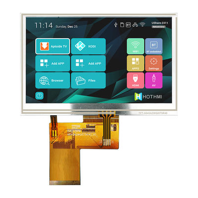 Bảng điều khiển cảm ứng điện trở 4,3 inch Màn hình LCD Tft Lcd 480x272 Ips Nhà sản xuất màn hình LCD Tft