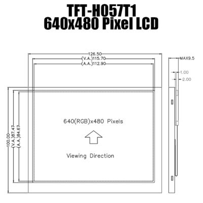 MÀN HÌNH CẢM ỨNG ĐIỆN TRỞ 5.7 INCH 640X480 IPS MIPI TFT LCD PANEL DÀNH CHO ĐIỀU KHIỂN CÔNG NGHIỆP