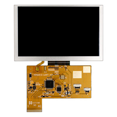 Màn hình hiển thị màn hình TFT 800x480 UART nối tiếp thông minh 5.0 inch có thể đọc được dưới ánh sáng mặt trời